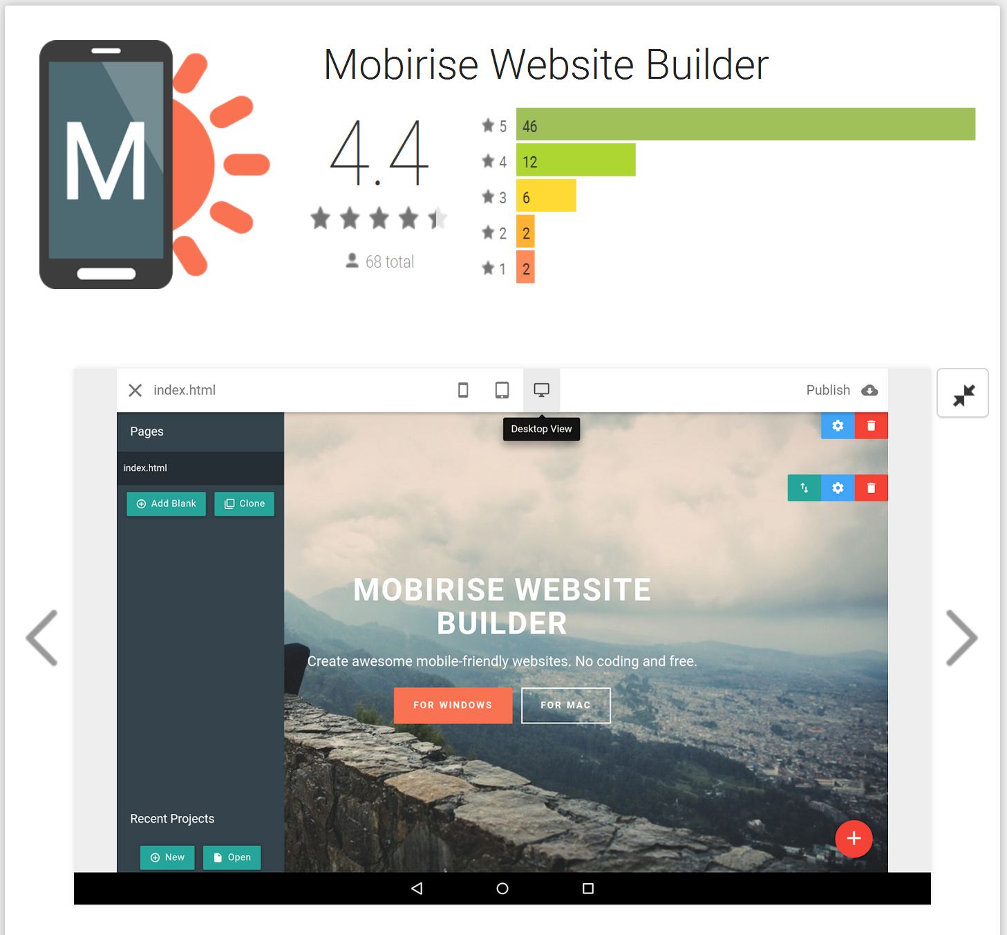 Mac Mobile Website Builder Software