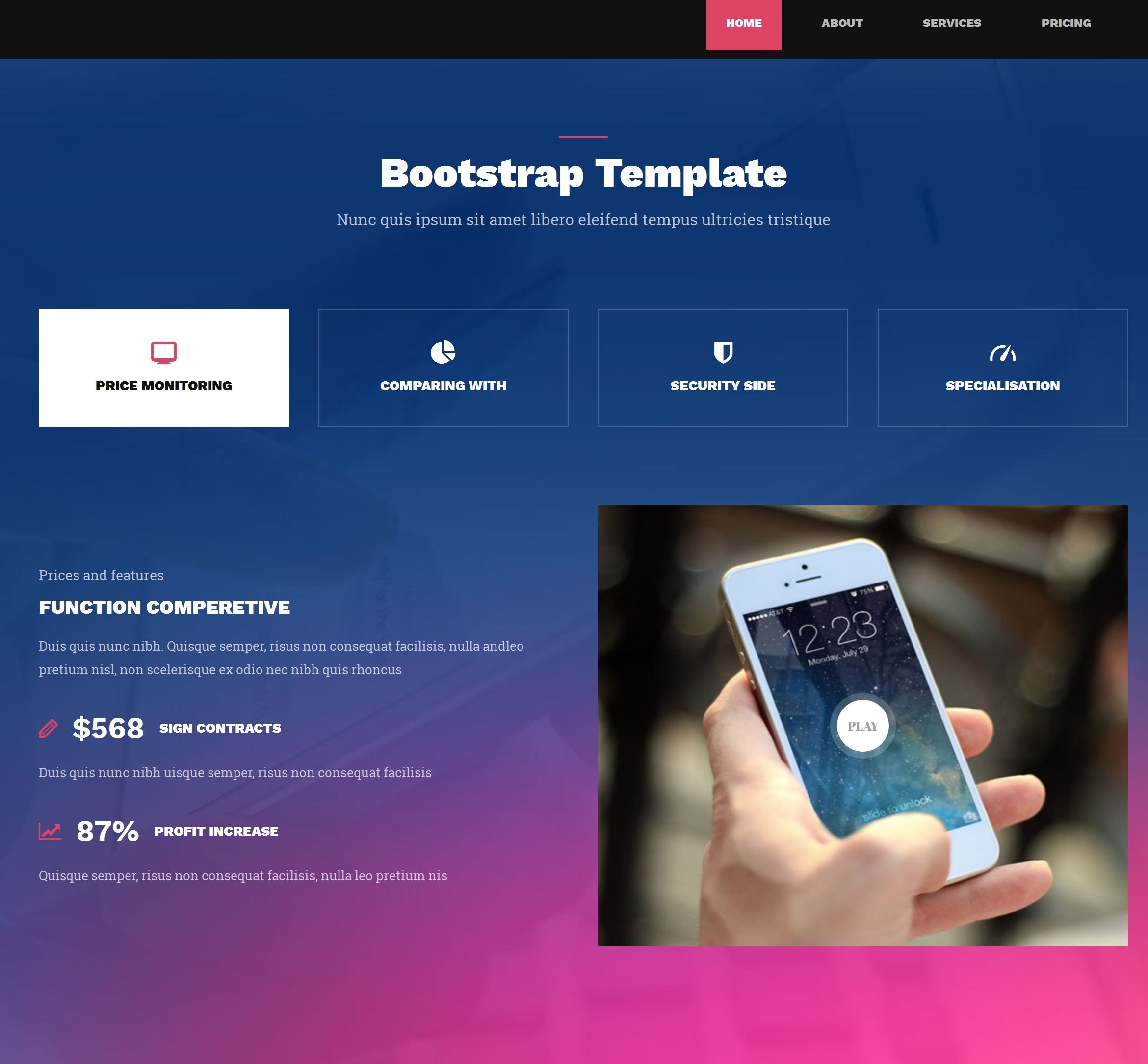 HTML Bootstrap Magazine Theme